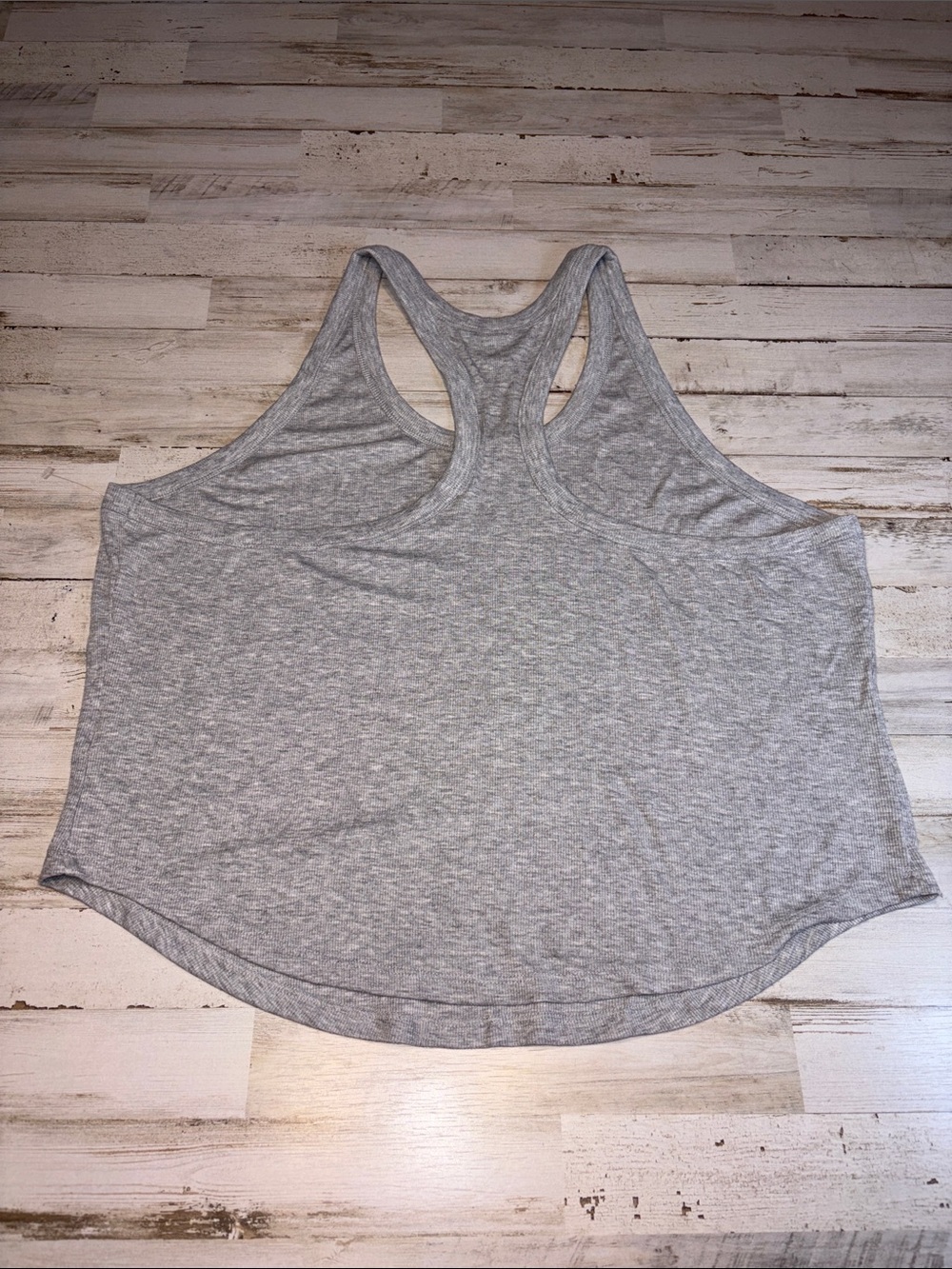 Old Navy Gray Ultralite Racerback Ribbed Tank Top Plus Size 3X - Picture 7 of 10